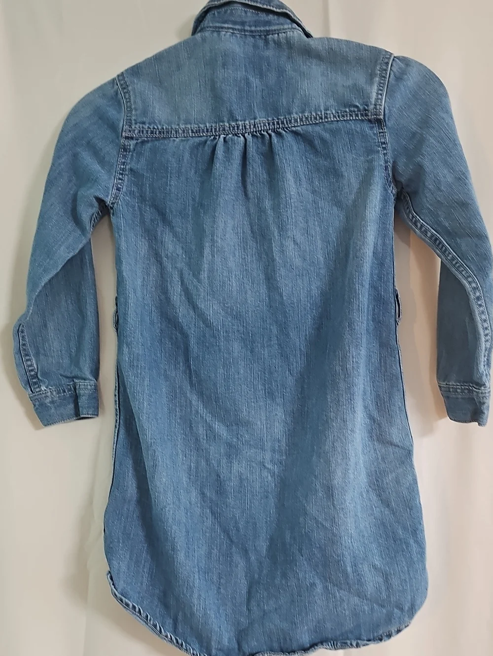 Old Navy Medium Blue Denim Shirt Dress